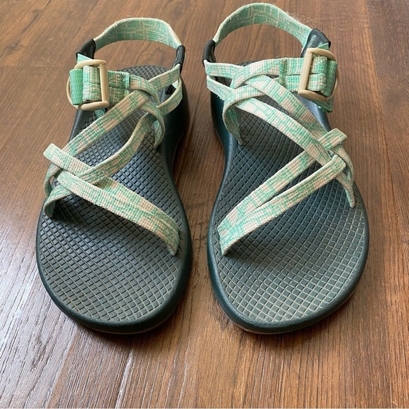 Chaco ZX1 Classic Outdoor Sport Hiking Sandals Pep PineGreen Strap SZ 6 - Picture 3 of 10